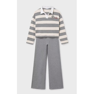 Conjunto Felpa 2p Acero