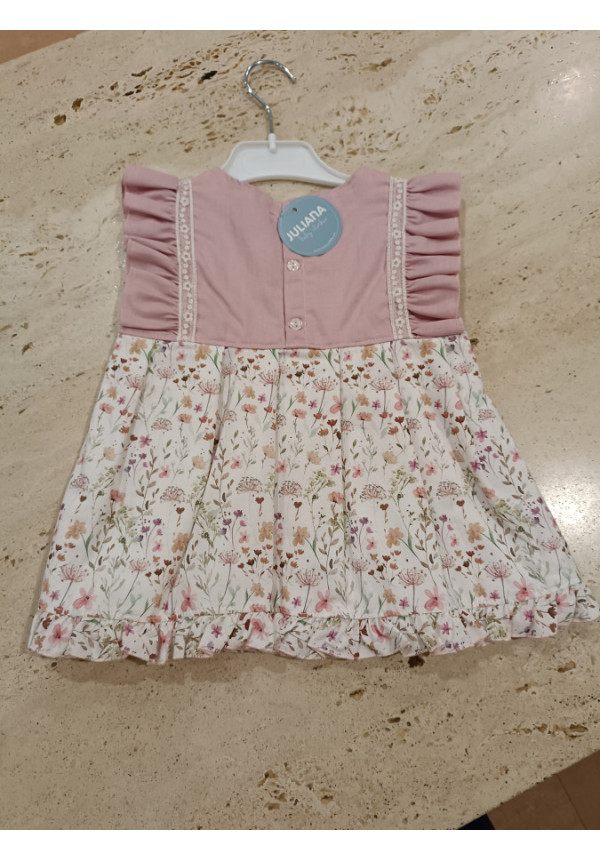 Vestido Maquillaje Lino Flor