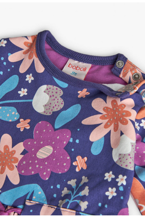 Vestido Felpa Flores