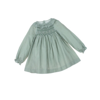 Vestido Rayas Verde Blanco