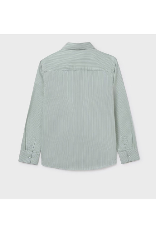 Camisa Rayas M/L Verde