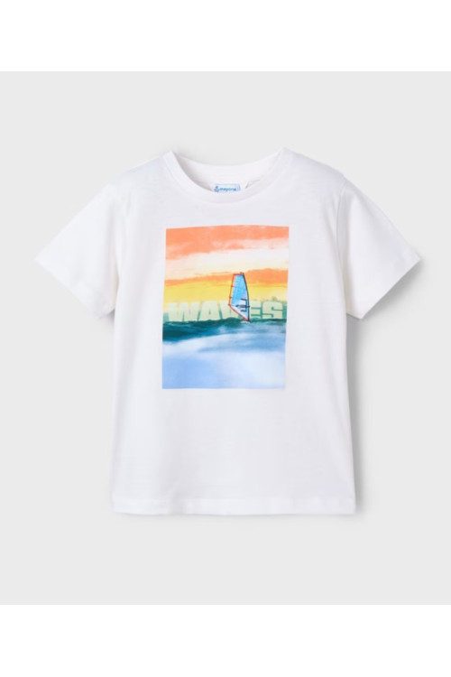 Camiseta M/C Waves Blanco