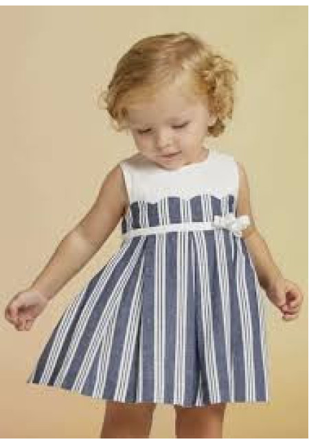 Vestido Rayas Blanco/Marino