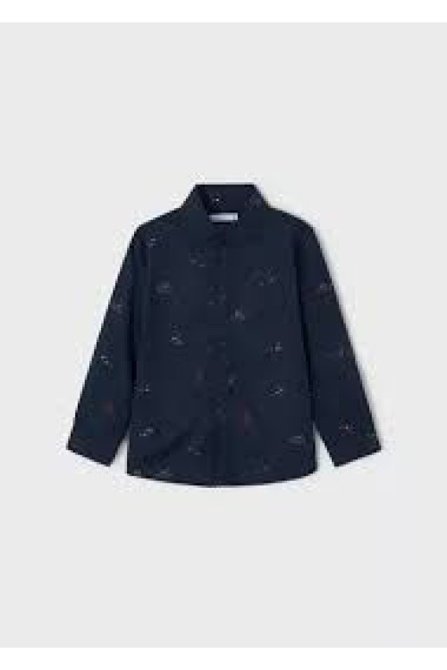 Camisa Estampada Marino