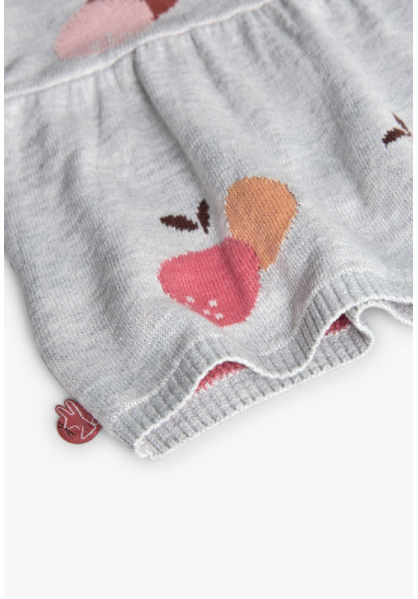 Vestido Manzanas Gris