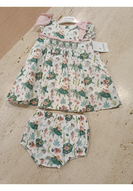 Vestido + Braga Estampado Tortugas