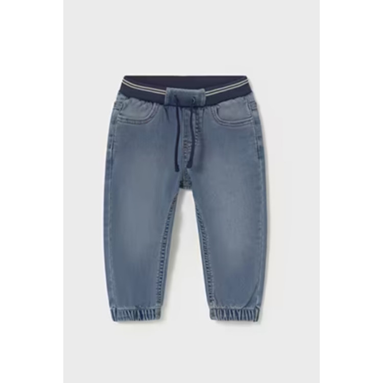Pantalón Vaquero Jogger Azul Medio