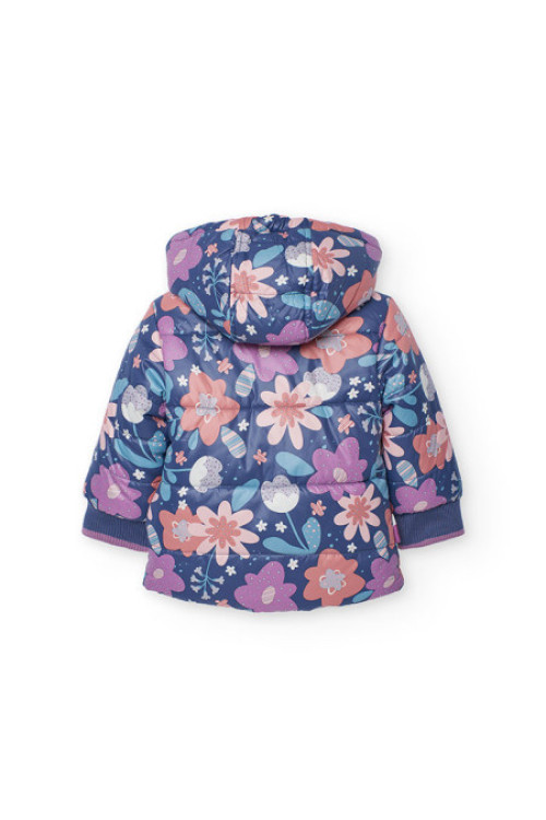 Parka Acolchada Reversible Morada