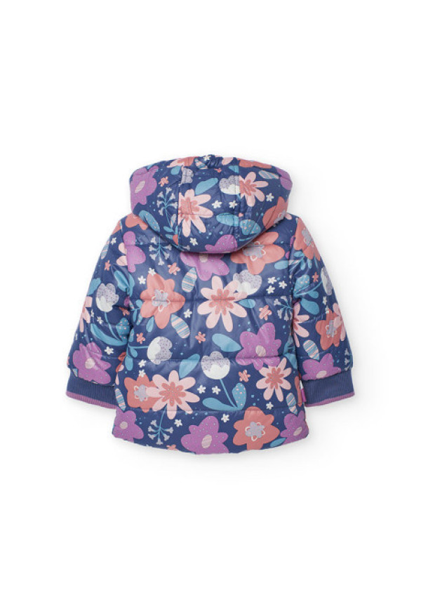 Parka Acolchada Reversible Morada