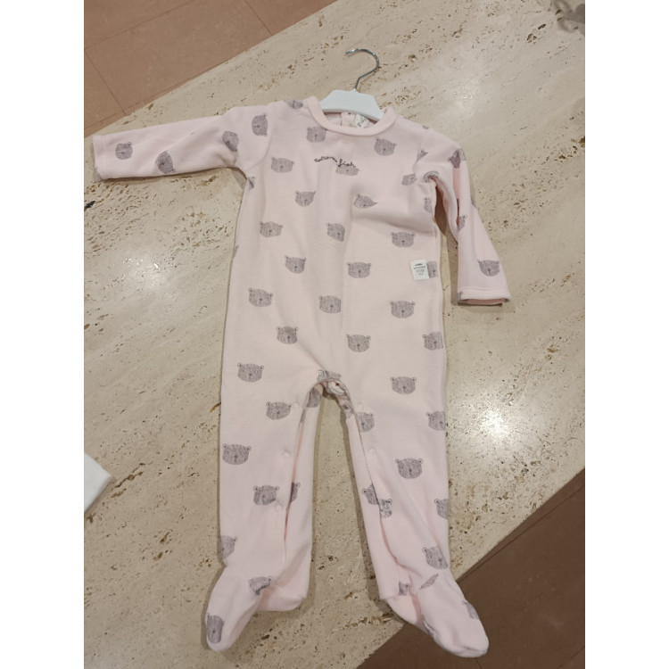 Pijama Bebé Rosa Osos