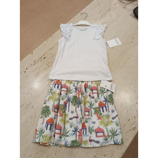 Conjunto 2p Estampado Pavo Real