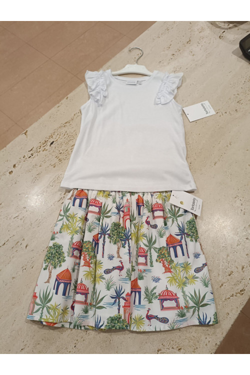 Conjunto 2p Estampado Pavo Real