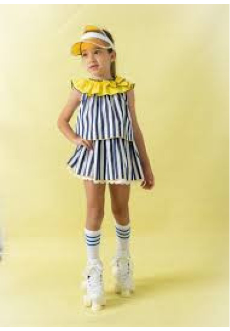 Vestido Rayas Blanco/Azul