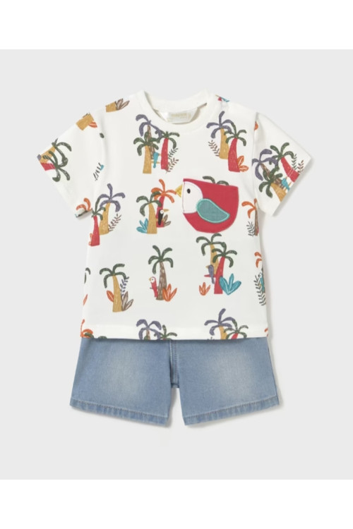 Conjunto 2p Estampado Palmeras