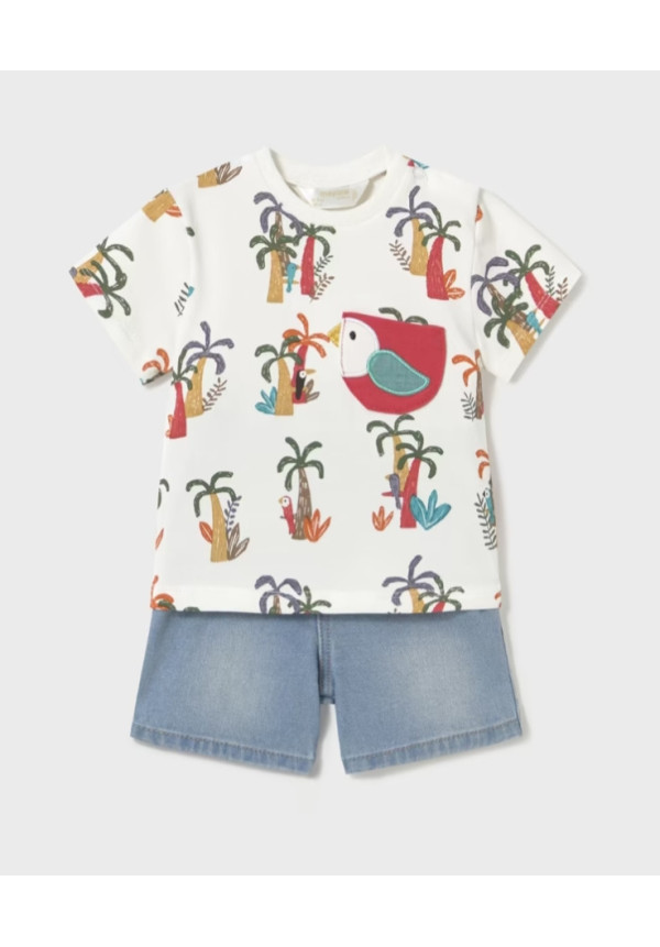 Conjunto 2p Estampado Palmeras