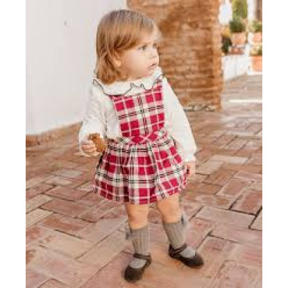 Conjunto 2p Cuadros Rojo