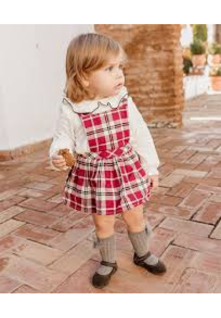 Conjunto 2p Cuadros Rojo