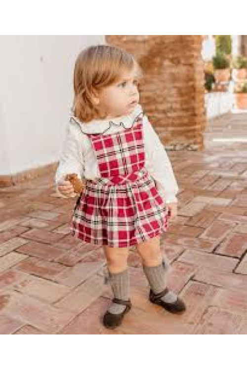 Conjunto 2p Cuadros Rojo