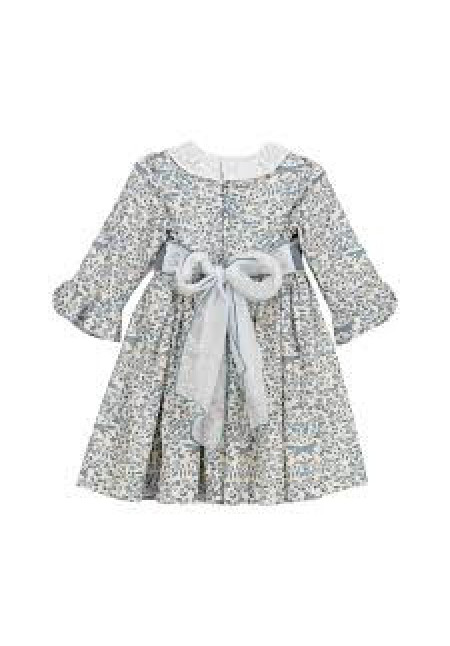 Vestido Estampado Azul1