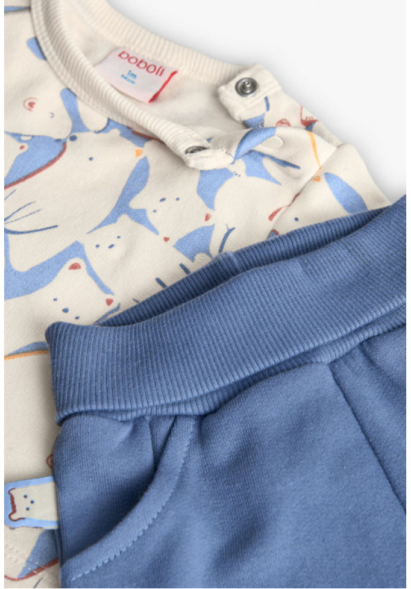 Chandal 2p Estampado Azul