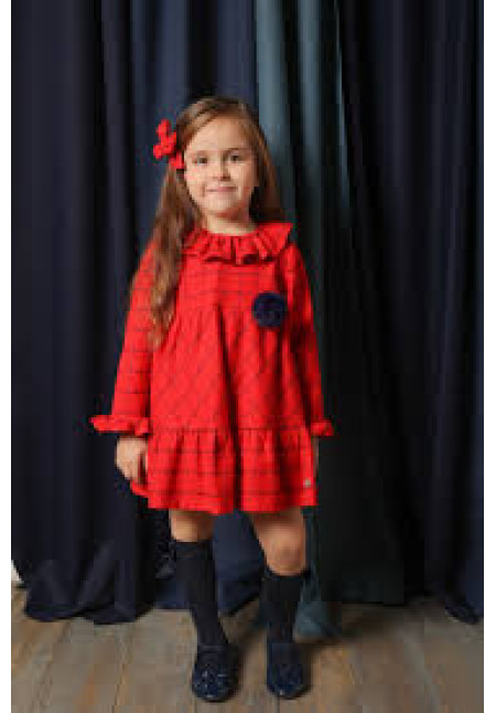 Vestido Cuadros Rojo