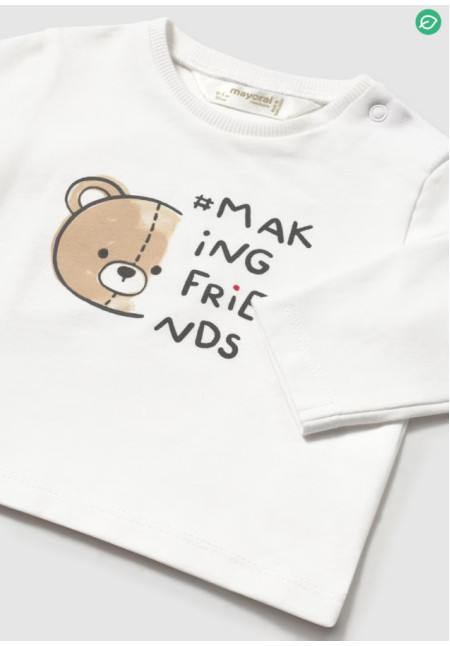 Camiseta M/L Oso Blanco