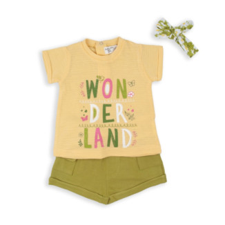 Conjunto 2p + Cinta Pelo Vainilla