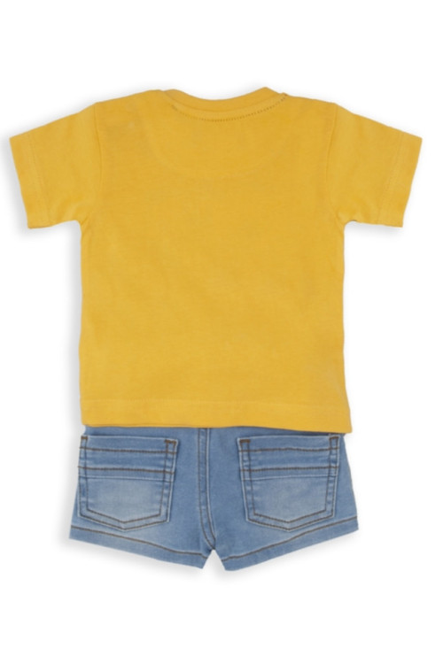 Conjunto 2p Coche Amarillo