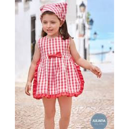 Vestido + Braga Cuadritos 