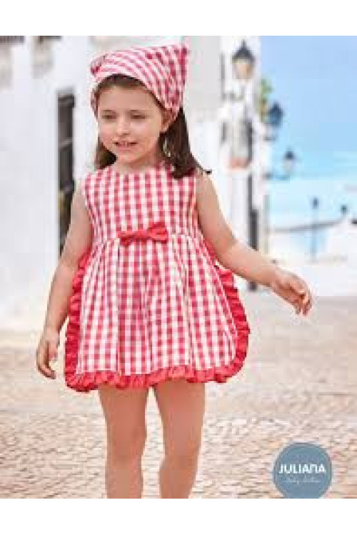 Vestido + Braga Cuadritos 