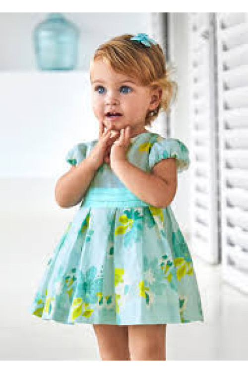 Vestido Estampado Azul Flores