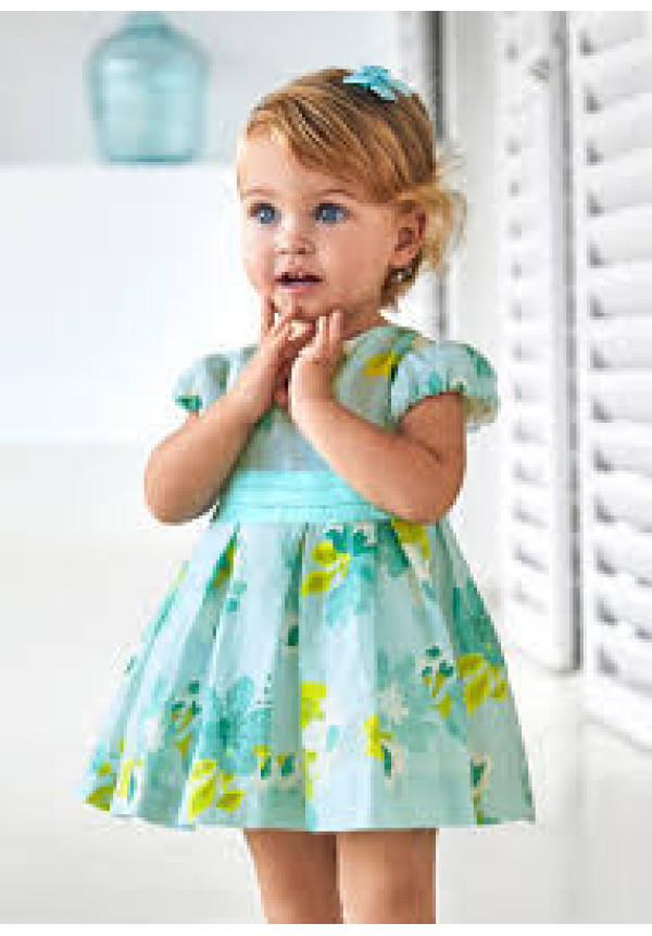 Vestido Estampado Azul Flores