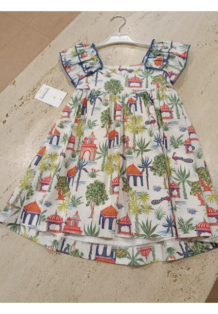 Vestido Estampado Pavo Real