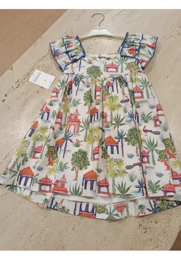 Vestido Estampado Pavo Real