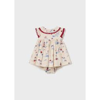 Vestido Lino Estampado + Braga