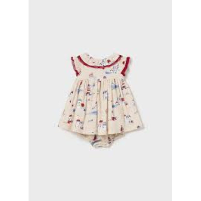 Vestido Lino Estampado + Braga