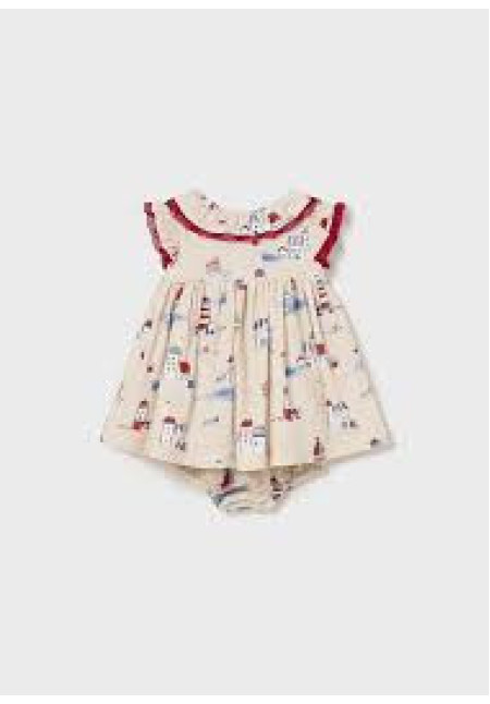 Vestido Lino Estampado + Braga