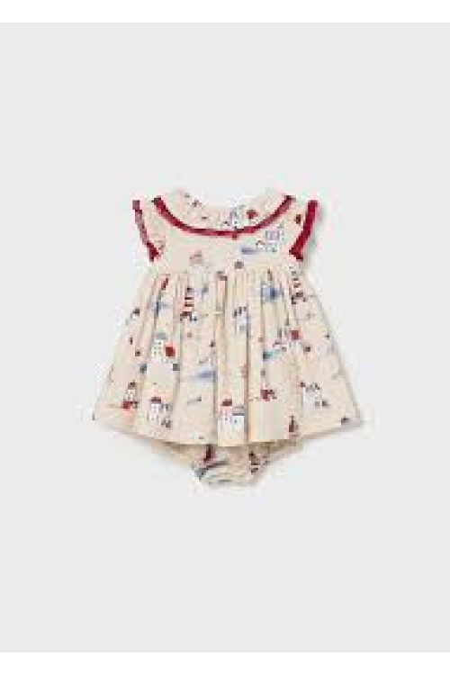 Vestido Lino Estampado + Braga