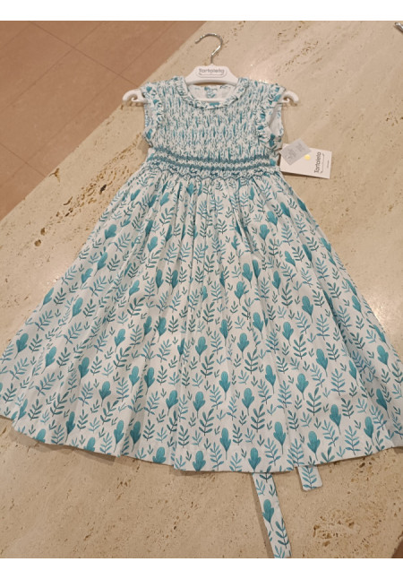 Vestido Nido de Abeja Azulado