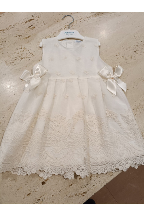 Vestido Encaje Crudo