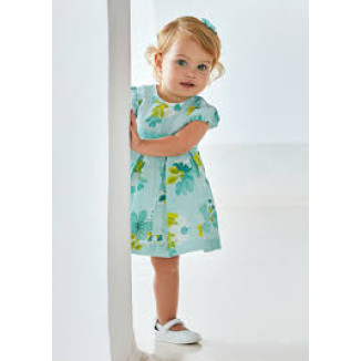 Vestido Estampado Azul Flores