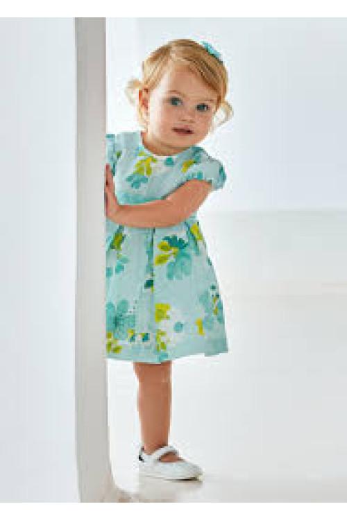 Vestido Estampado Azul Flores