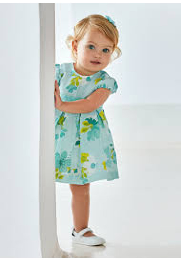 Vestido Estampado Azul Flores