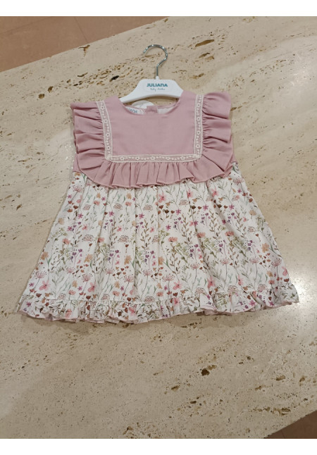 Vestido Maquillaje Lino Flor