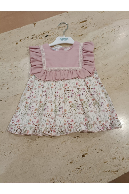 Vestido Maquillaje Lino Flor