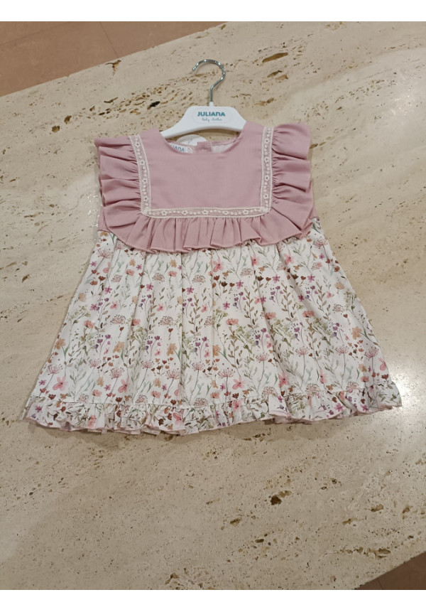 Vestido Maquillaje Lino Flor