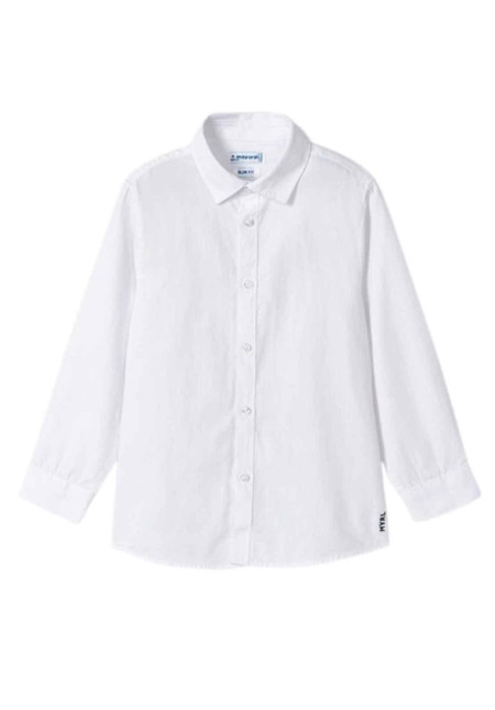 Camisa Blanca Manga Larga