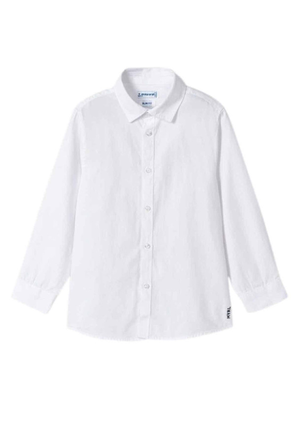Camisa Blanca Manga Larga