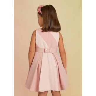 Vestido Bicolor Rosa
