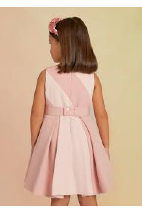 Vestido Bicolor Rosa